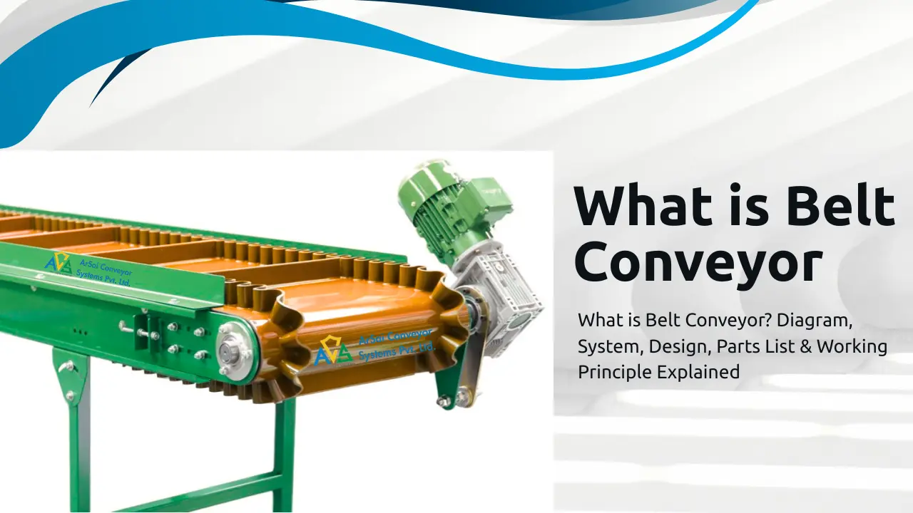 You are currently viewing What is Belt Conveyor? Diagram, System, Design, Parts List & Working Principle Explained
