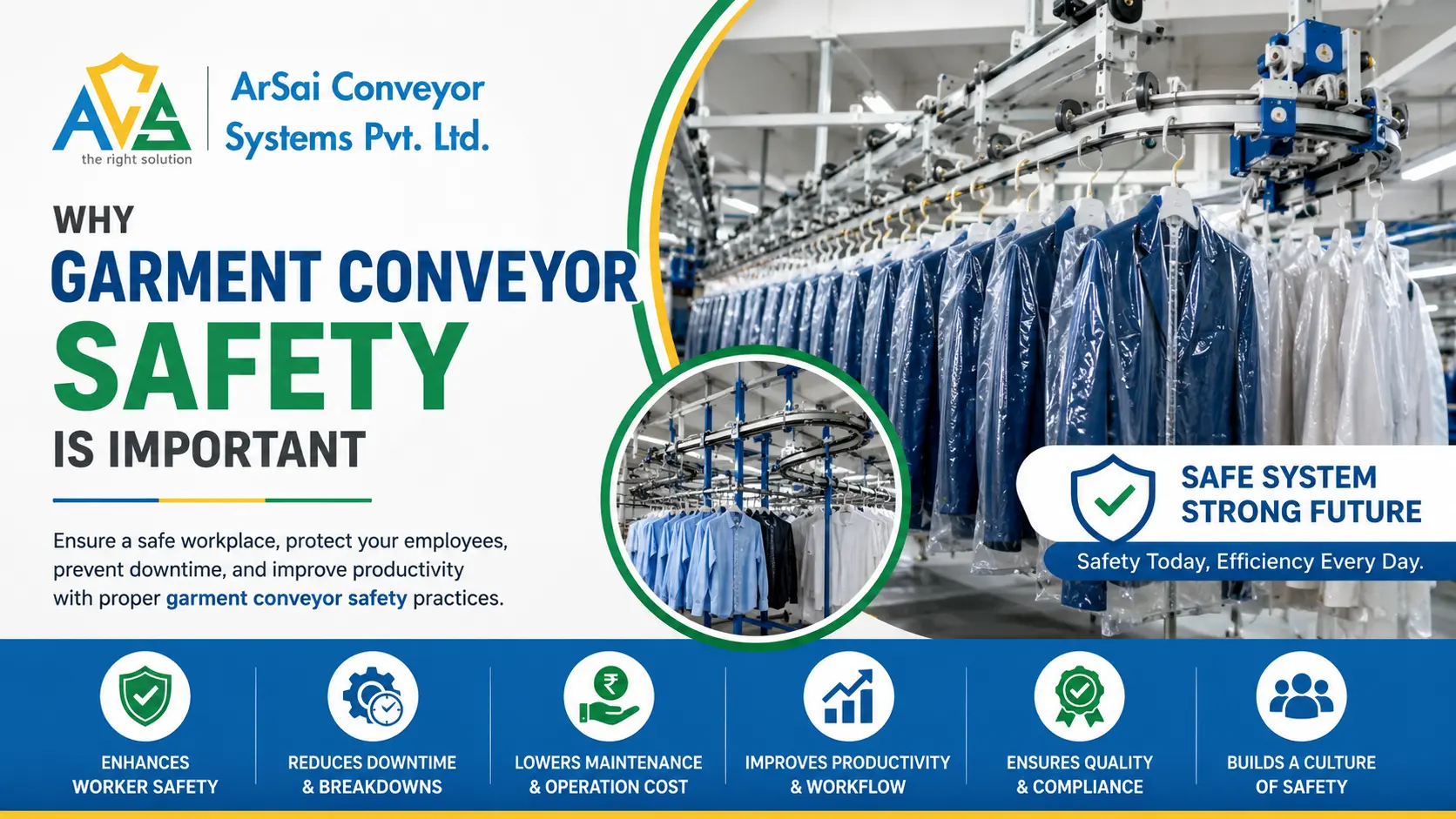 You are currently viewing Why Garment Conveyor Safety is Important?